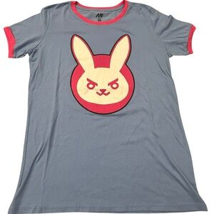 D.Va Bunny Overwatch Graphic Tee‎ Women’s Large